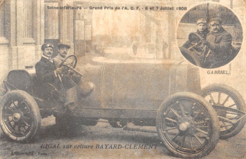 Cpa automobile rigal sur - automobile,