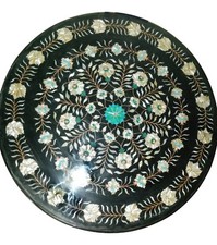 24 " Noir Marbre Haut Café