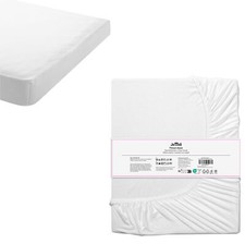 Drap Housse 140x200 Coton Blanc - Drap de Lit en 100% Coton Turc Doux