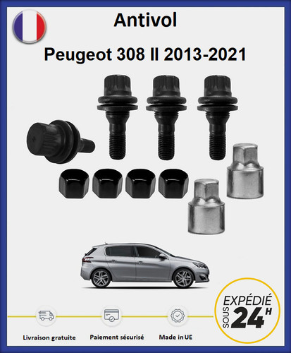 Ecrous antivol roues noir - de,