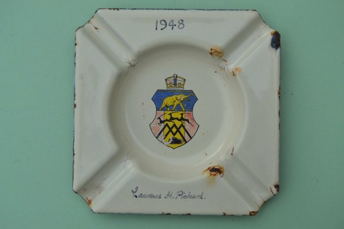 Cendrier émaillé 1948 - cendrier,