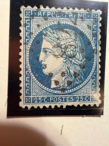 Timbre 20c bleu - n°60,