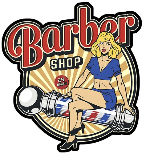 Old school barber shop - old,