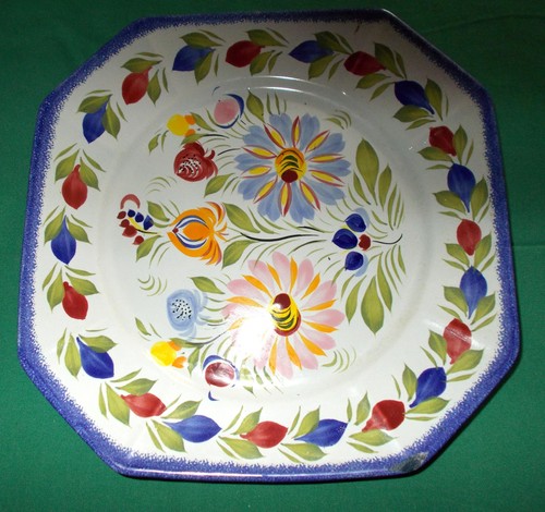 Assiette octogonale henriot - octogonale, "henriot