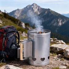 Seau à charbon de bois en