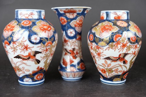Vases imari décor aigle - vases,