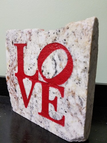 Love home and garden stone - love,