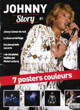 JOHNNY STORY 1 JOHNNY HALLYDAY L'AMOUR DU ROCK / LE BLUES EN HERITAGE /6 POSTERS