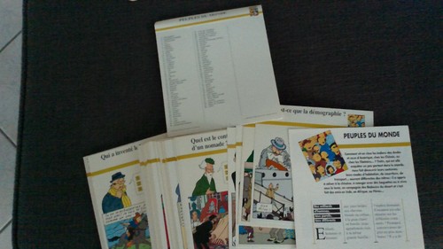 Lot fiches tintin - 86,
