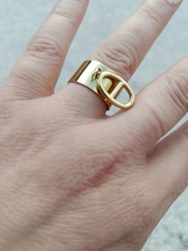 Bague nez cochon acier - bague, de