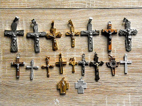 Lot croix crucifix en - lot,