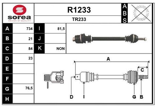 Arbre transmission snra - transmission,