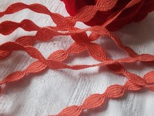 Dentelle galon vintage orange