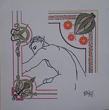 nu masculin Art Déco, Erik-H