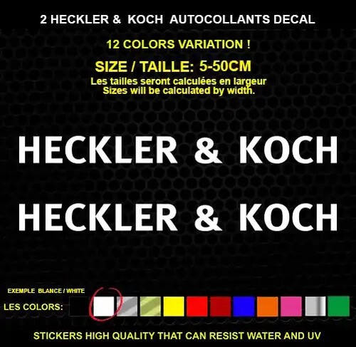 Heckler koch autocollant - 2, &
