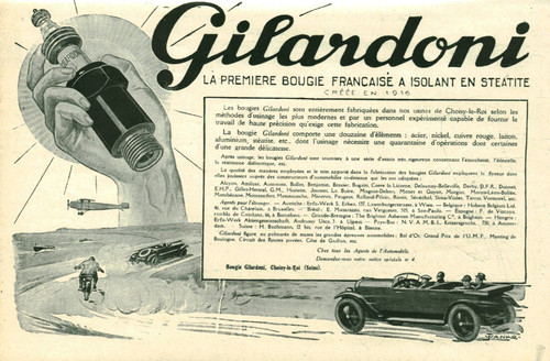 Publicité ancienne bougie
