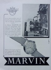 publicité  MONTRE   MARVIN