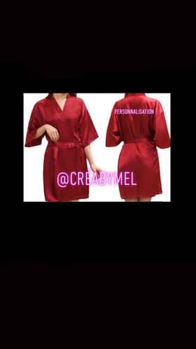 Kimono satin personnalisé - satin,