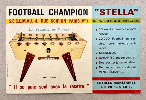 Document ancien baby foot - baby-foot, à