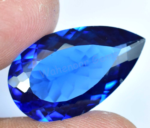 Naturel bleu zircon - 14.70, ct