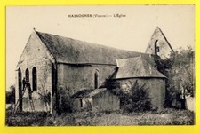 cpa RARE 86 - MASSOGNES (Vienne) L'EGLISE Notre Dame Cloche Echelle