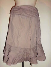 LEGERE JUPE C&A TAUPE MODEL TYPE TZIGANE TAILLE REGLABLE T:36/38 100% COTON