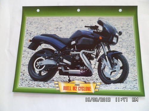 Carte fiche moto - carte, 2000