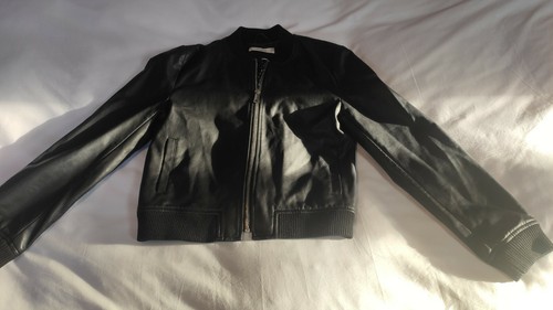 Veste simili cuir - en, noir