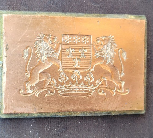 Ancienne matrice cuivre xix - ancienne,