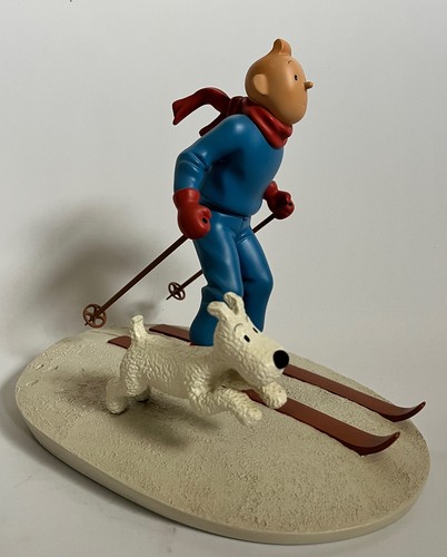 Herge figurine tintin ski - tintin,