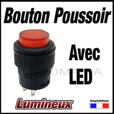 987R# bouton poussoir rouge