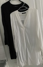 Blouse Liquette Fluide Blanche Col V Manches Longues MANGO S