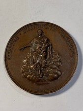 Médaille Louis-Philippe Ier Notre Dame de Fourvière 1843 Lyon Cuivre (59-37/A10)