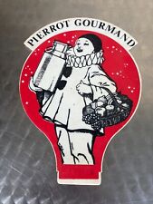 PIERROT GOURMAND ANCIENNE PLAQUE PUBLICITAIRE DE PRESENTOIR 1960 SUCETTE
