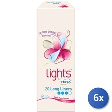 6X Lot Tena Serviettes Hygiéniques 20 Pièces Long 3 Gouttes