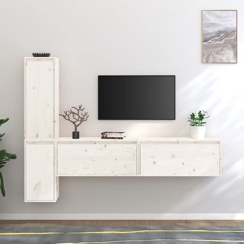 Meubles pcs blanc bois - tv, 4