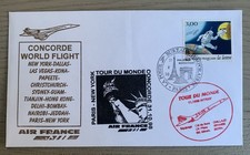 Rare 32ème TOUR du MONDE  Concorde F.BVFB - Paris / New York  31/ 10/1998 Retour