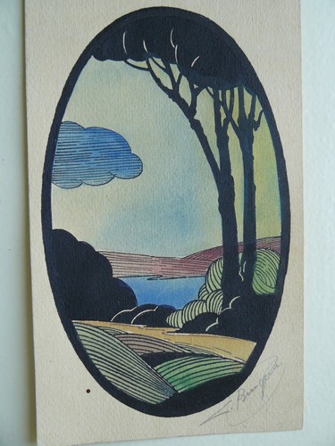 Paysage encre chine et - de,