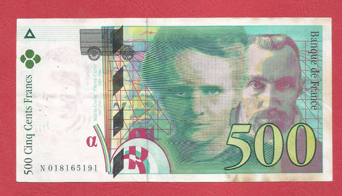 Billet 500 francs france 1994 - billet,