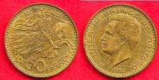MONACO . 50 FRANCS 1950 .