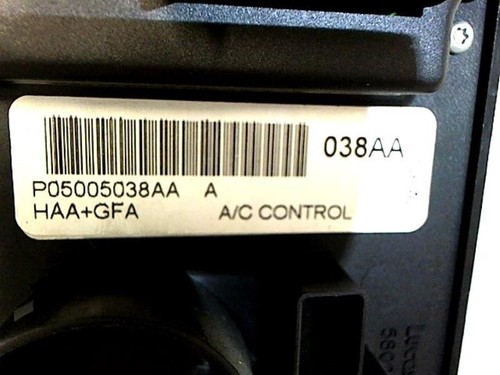 Commande chauffage chrysler - chauffage,