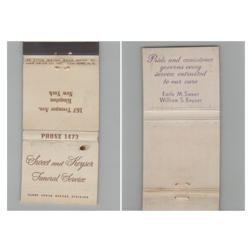 Matchbook cover sweet and - sweet,