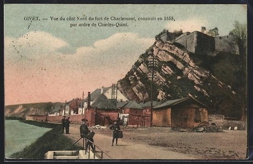Cpa givet vue côté - côté, nord