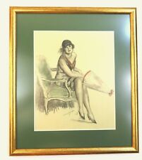 Très belle Lithographie encadrée Art Déco de William Albert ABLETT (1877-1936)