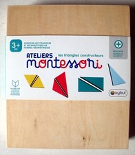 Jeu constructif - Les triangles Montessori pour enfants de maternelle - Boîte #1