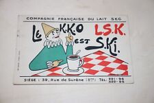 Carte postale ancienne CPA publicitaire le KKO LSK Eleska est SKI Sacha Guitry