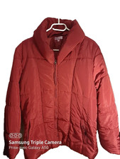 Doudoune femme rouge brique