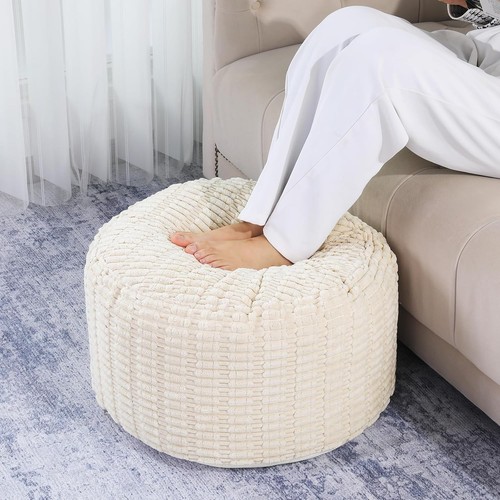 Unstuffed ottoman pouf cover - unstuffed,