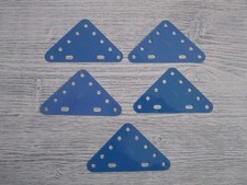 MECCANO: 5 plaques triangulaires flexibles 6x5cm - réf 222