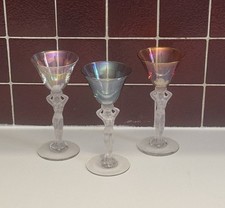 3 VERRES A LIQUEUR DIGESTIF " CARIATIDE "  circa  1950